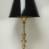 Lamp foot gilded bronze tripod height 50 cm