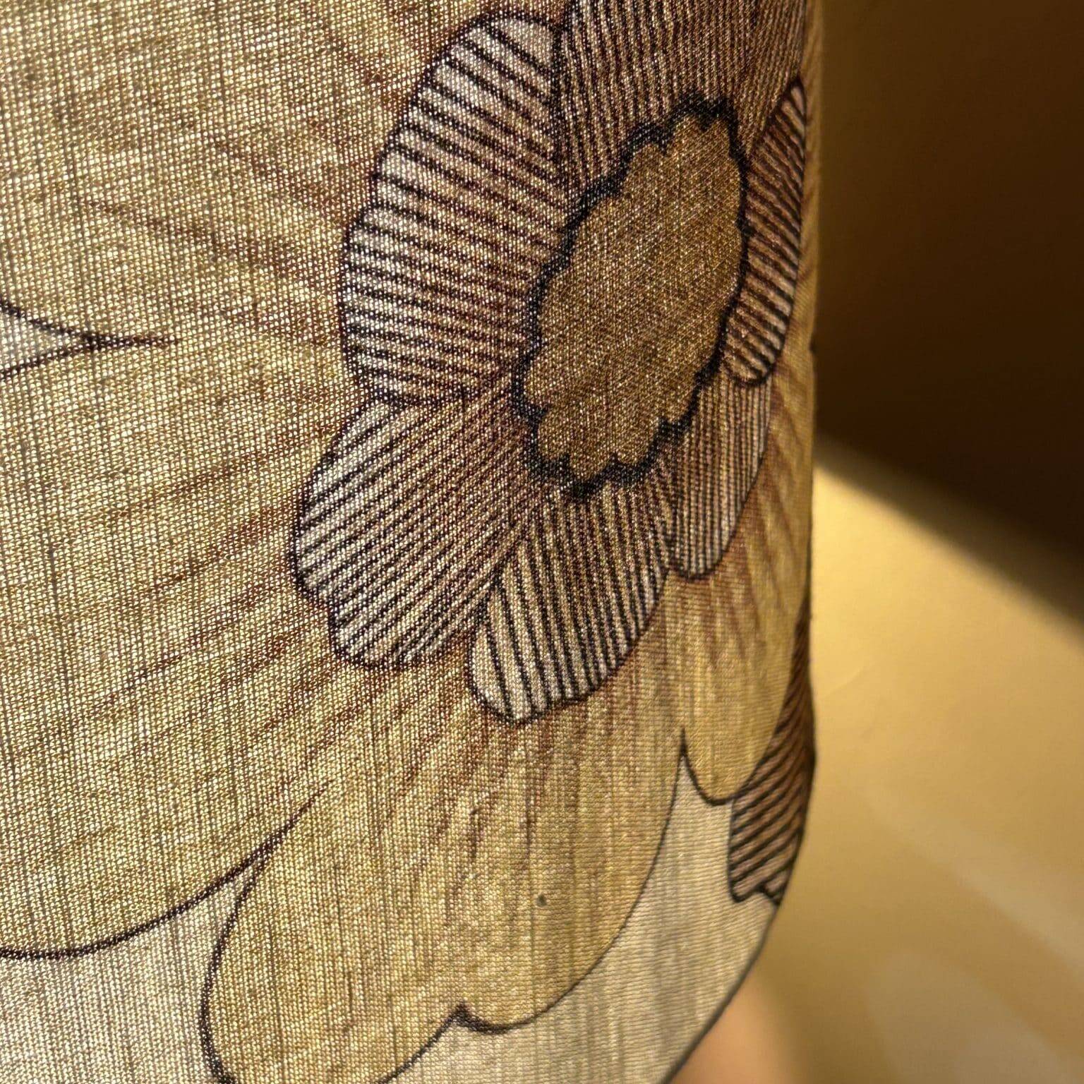 70′ brown ceramic lamp