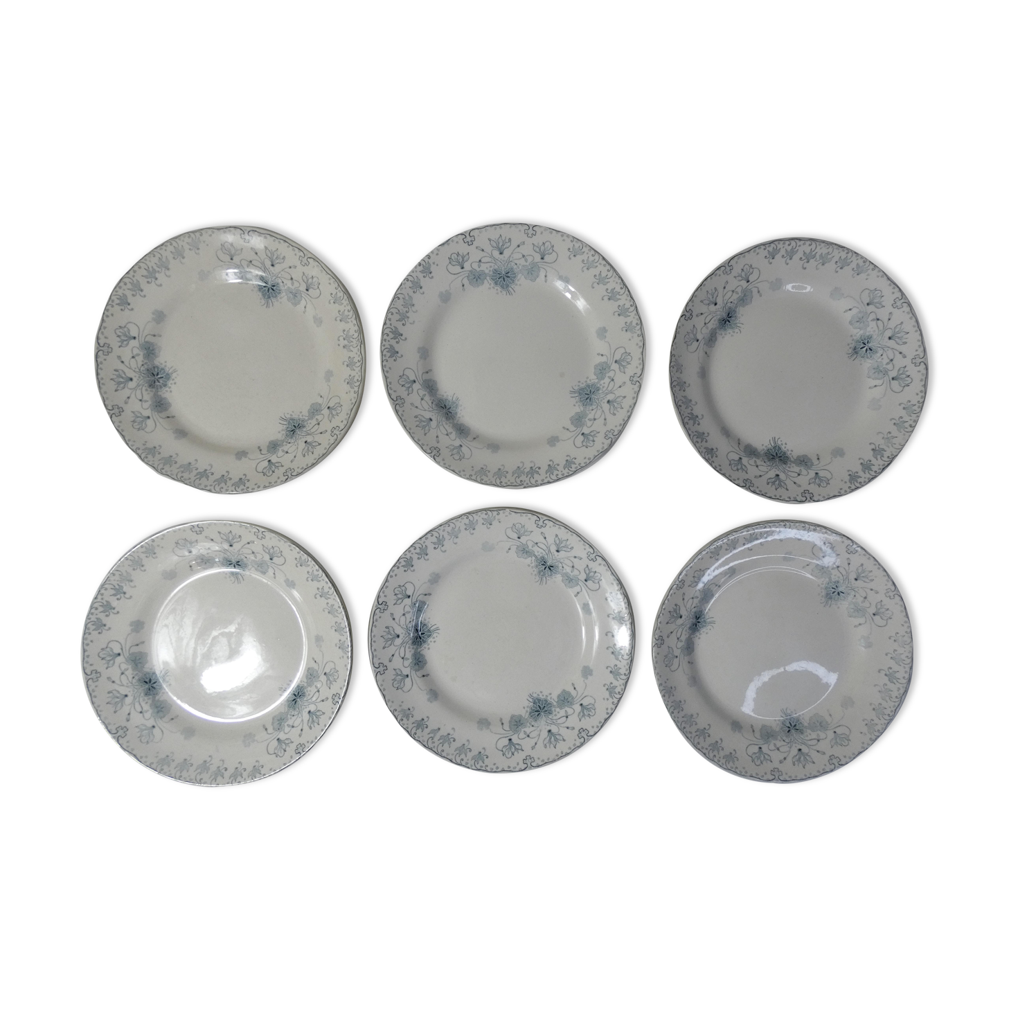 Iron earth 6 flat plates Cyclamen