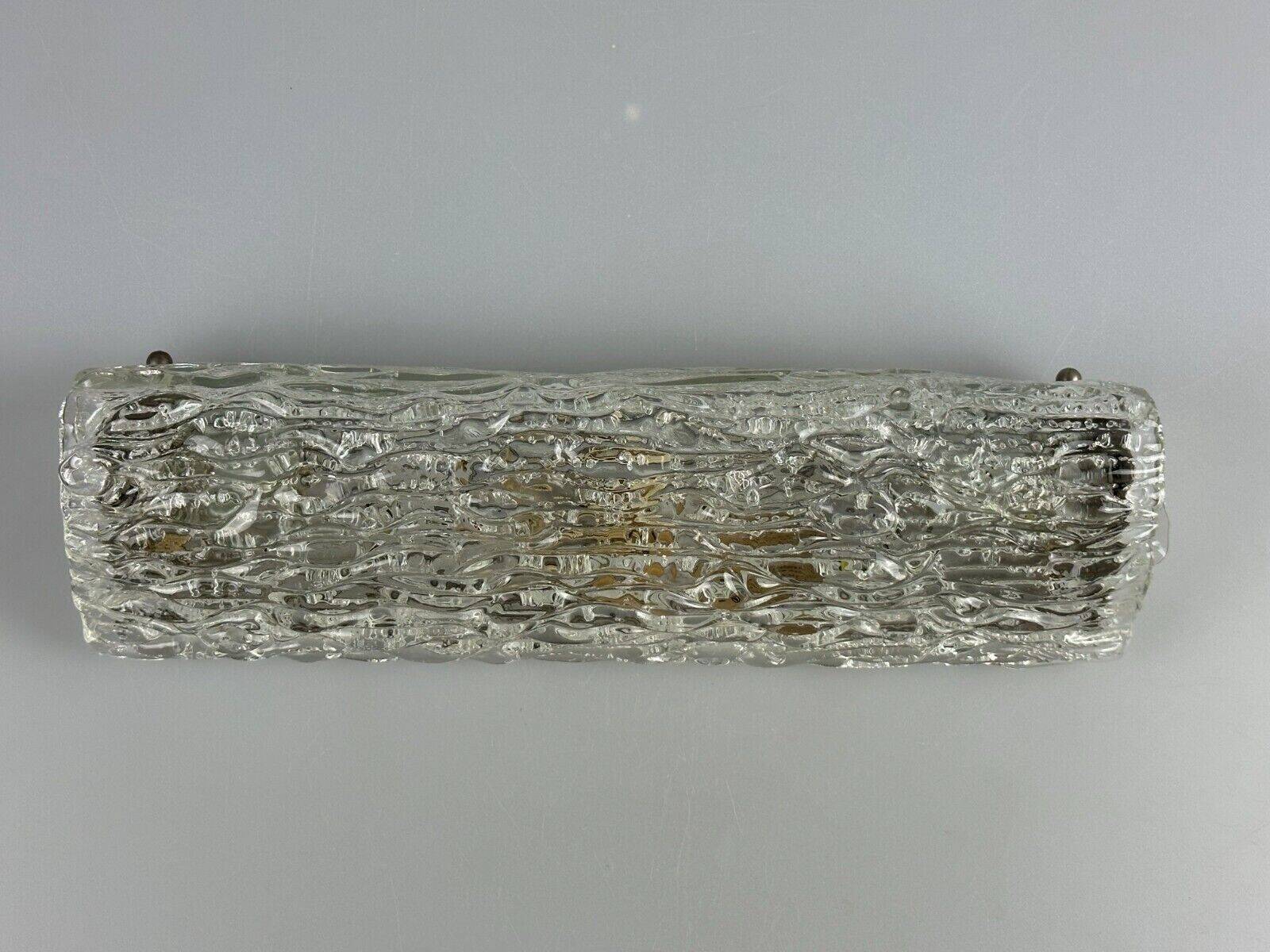 60s 70s wall lamp mirror light Germany Ice Glass Space Age Design