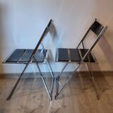 Pair of folding chairs, 1980s