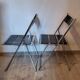 Pair of folding chairs, 1980s
