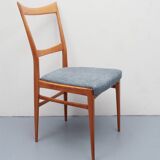 1950s chair in cherrywood, fresh fabric
