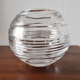 Round crystal vase