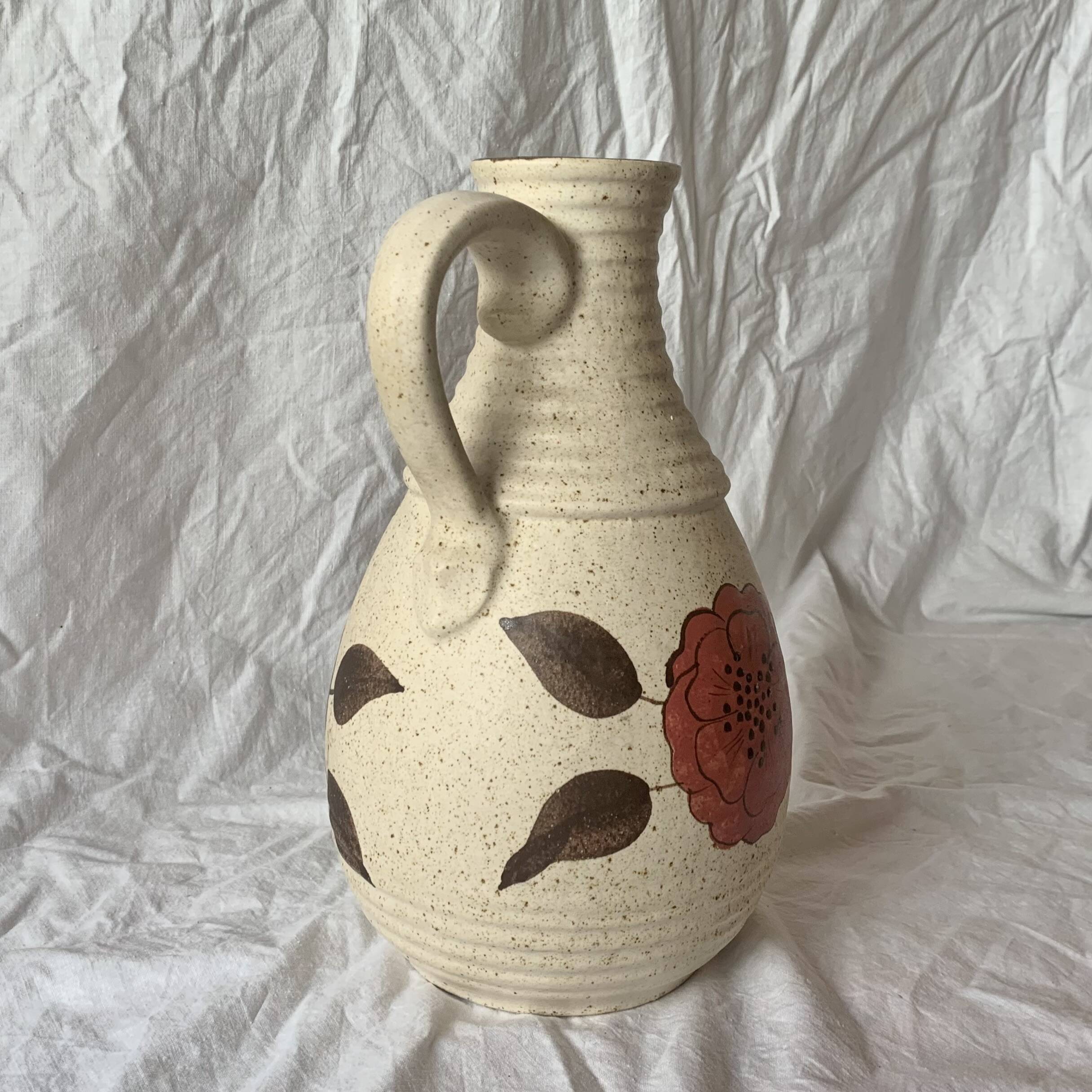 Vintage Bay Keramik vase - Wet Germany - 631 30 - floral decor