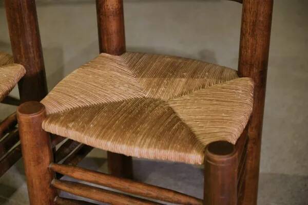 Ensemble de 6 chaises attribuées à Charles Dudouyt 1950’s