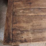 Oak farm table with 2 drawers