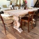 Antique solid wood farmhouse table