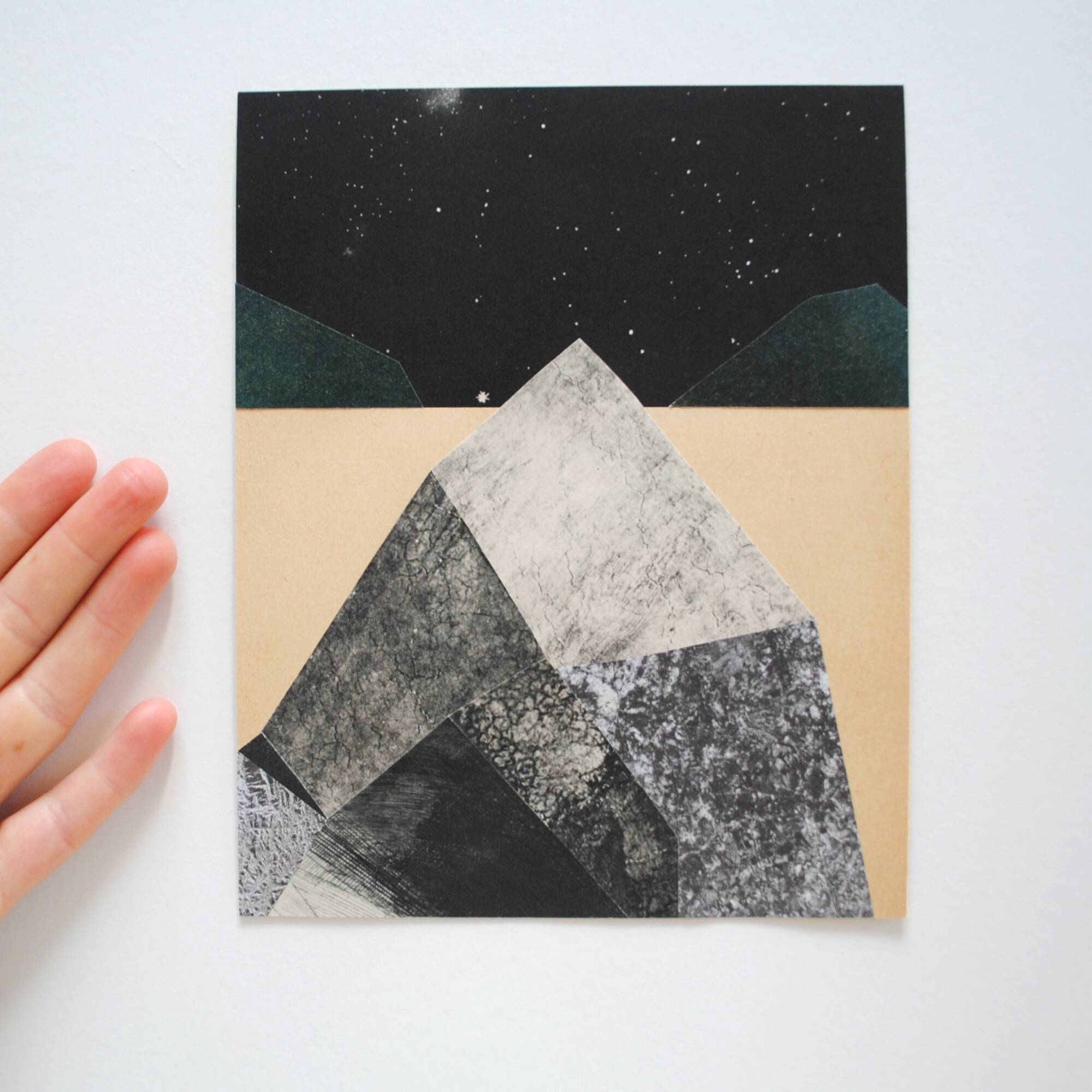 Collage on paper • MINERALOGY I