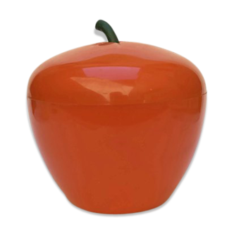 Seau à glaces orange années 70