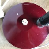 Vintage flexible burgundy metal desk lamp