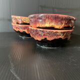 6 Morvan earthenware cups