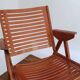 REX folding armchair by designer Niko KRALJ, 1950s, compass legs