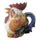 Barbotine Rooster pitcher carafe