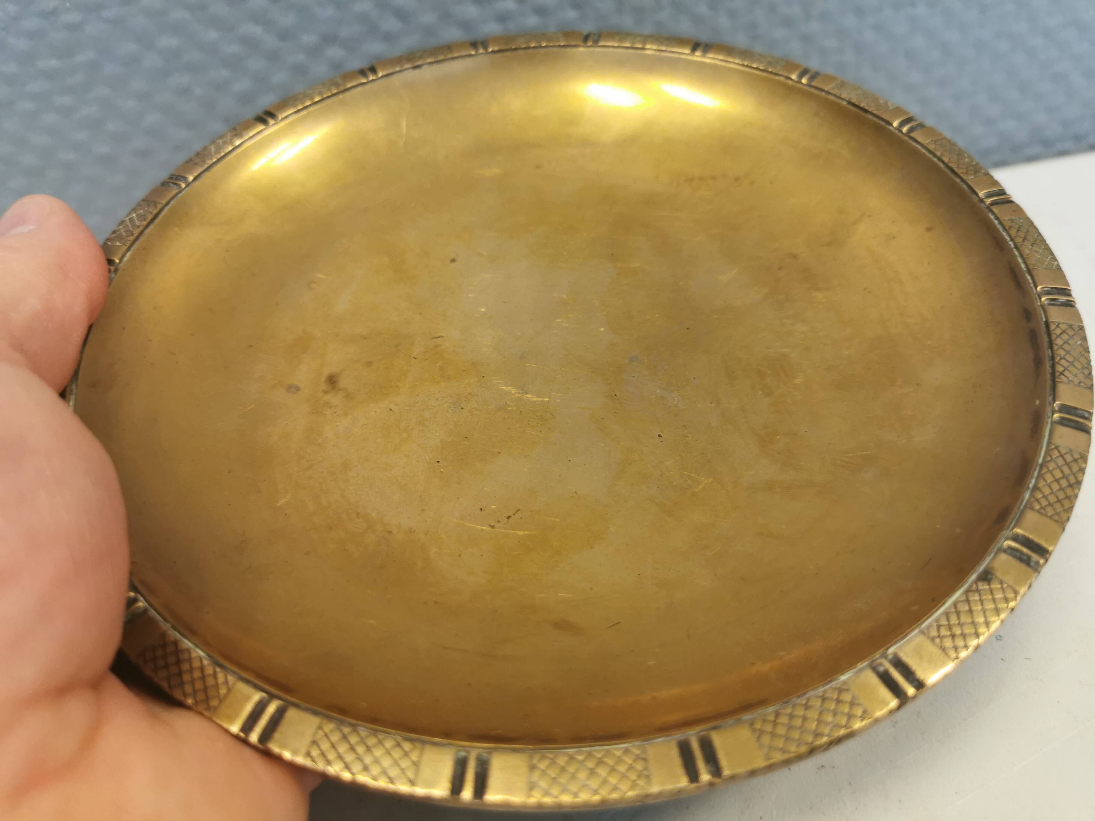 Bronze bowl by Just Andersen, from the 1920s, and incredibly beautiful and well maintained.
