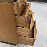 20th century maple veneer style desk