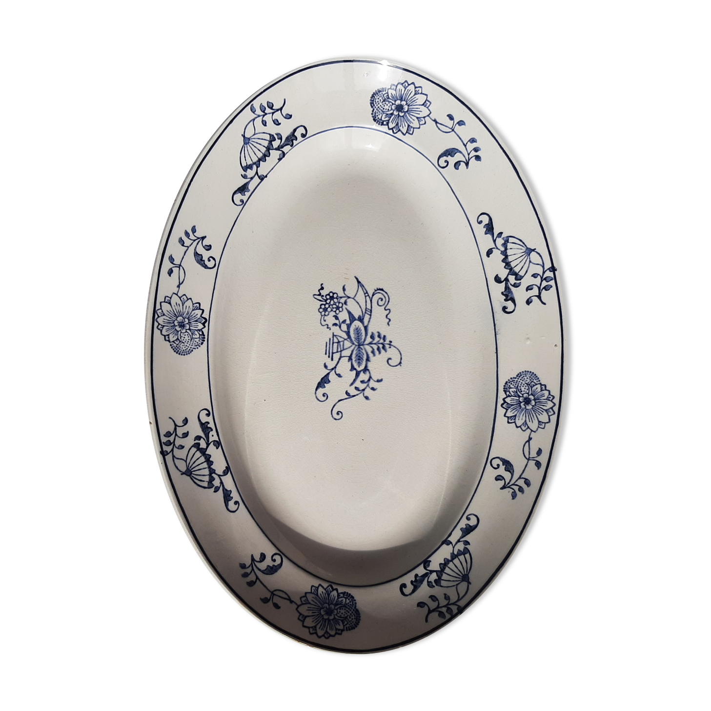 Plat ovale Faïence St Amand