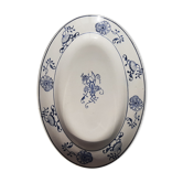 Plat ovale Faïence St Amand