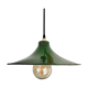 Suspension abat-jour émaillé vert