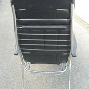 Vintage maule marga airstream reclining folding chair footrest design 1970