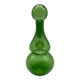 Service à liqueur Biot verre soufflé vert bullé carafe 6 verres plateau