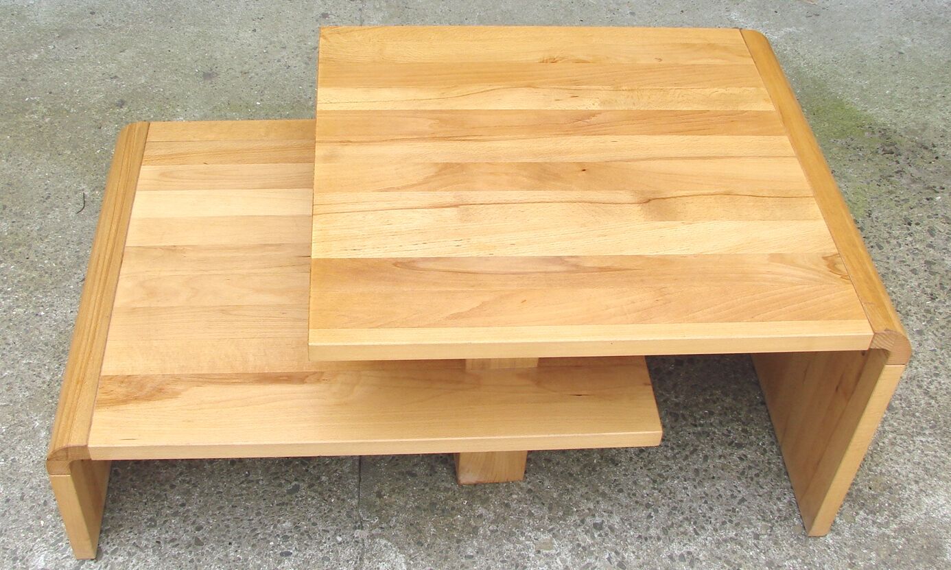 Wooden coffee table, 80s