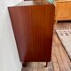 Chest of drawers compass feet in teak 1960 vintage