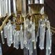 Lustre en laiton et pampilles
