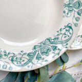 Set of 6 Antique Terre de Fer "Figuig" Soup Plates – Longchamp 19th Century