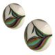White Murano Glass Wall Lights by Simoeng – Set of Two