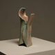 Studio pottery free form raku glazed sculpture 1990s