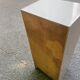 Narrow vintage beige bathroom cabinet 1970s