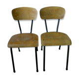 Pair of chairs 60s Ecolauto