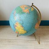 XXL World Map Globe - 1970s