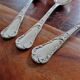 Christofle - 3 silver-plated table spoons - Chrysanthemum model