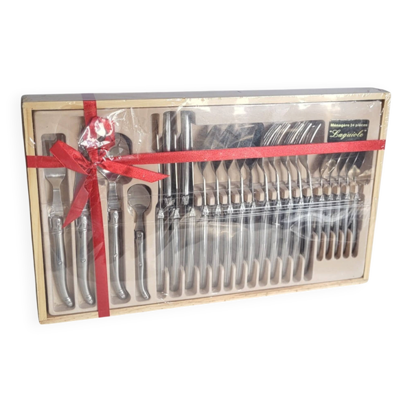 Ménagère 24 pièces ''Laguiole'', inox