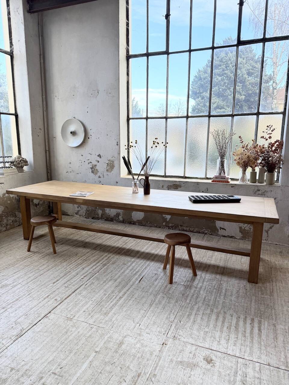 XXL solid oak farmhouse table 3.5m