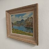 Painting by the lake metallic Painting by Henri de Nac