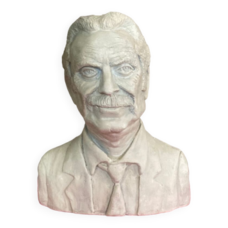 Plaster bust signed Patrick de l'Estang, 20th century