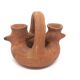 Brutalist terracotta candlestick