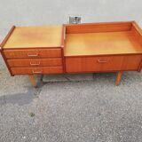 Vintage chest of drawers 3 drawers 1 flap