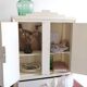 Kitchen cabinet or pharmacy in art deco wood