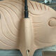 Vintage fish lamp in terracotta signed from the 1970s.