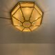 Hollywood Regency, Brass, Ceiling Lamp by Deknudt, Belgium, 1980s