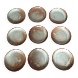 9 stoneware flat plates
