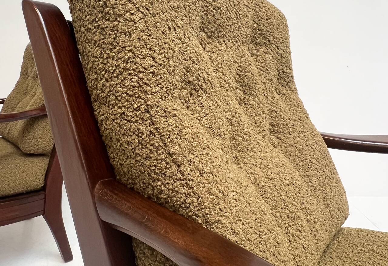 Re-upholstered Swedish arm chair bij Engens Mobelfabrik, 1970s