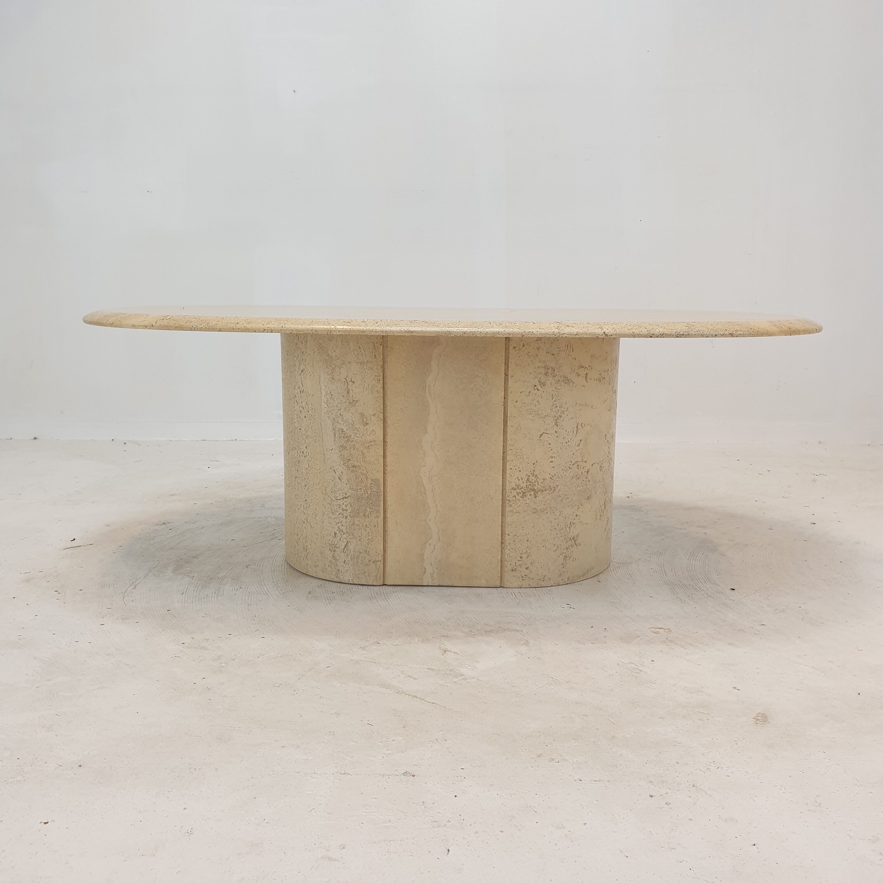 Italian Travertine Coffee Table, 1980's
