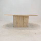 Italian Travertine Coffee Table, 1980's
