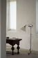 Danish Art Deco, adjustable wrought iron floor lamp, 1930s