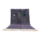 Tapis artisanal marocain laine naturelle 2.5x1.5 m